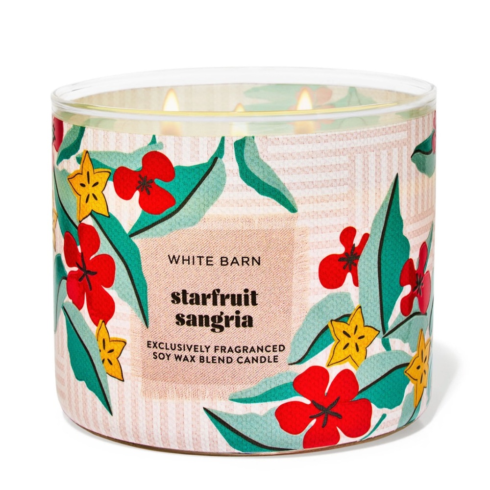 White Barn Starfruit Sangria 3 wick candle - Picture 1 of 4